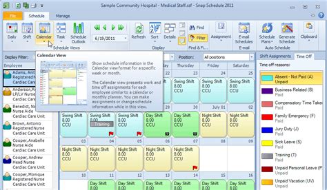 microsoft staff scheduling software